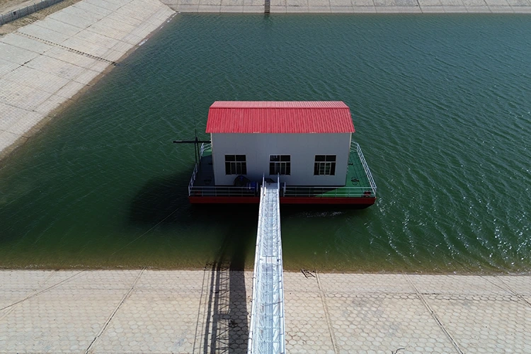 Tó vízbeszívó szivattyúállomás