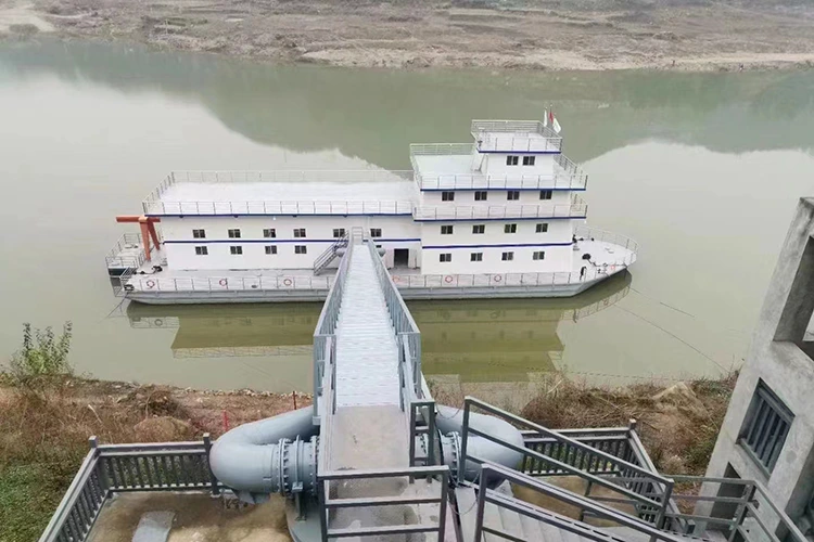 Nagy vízszint-ingadozású vizek Szivattyútelep